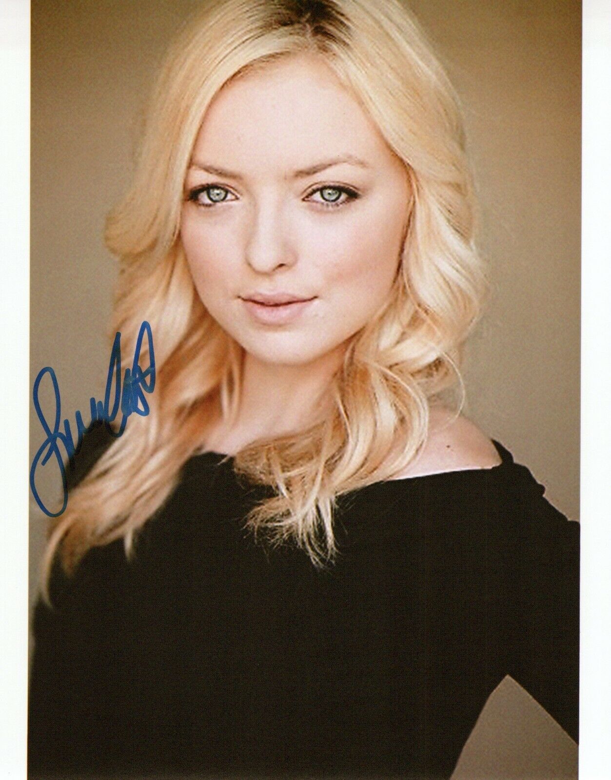 Francesca Eastwood glamour shot autographed Photo Poster painting signed 8x10 #3 grainy