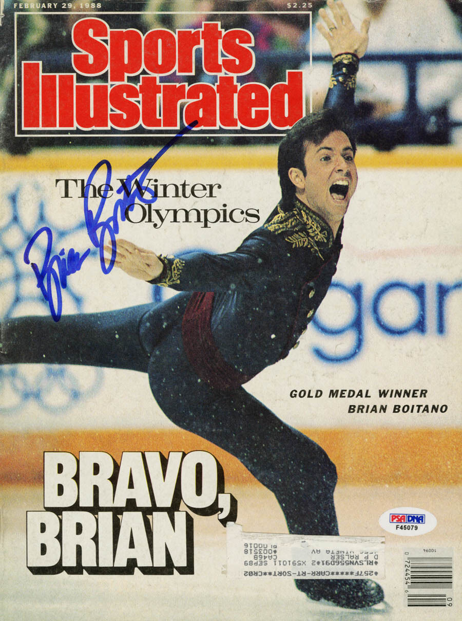 Brian Boitano SIGNED Sports Illustrated Magazine 1988 Olympic Champion PSA/DNA