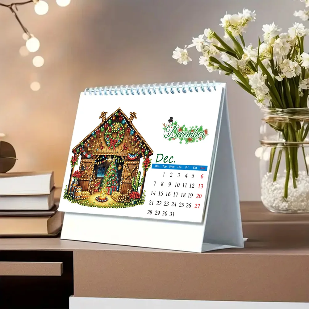 5D/DIY Calendar Crystal Painting Desk Calendars Kit Diamond Painting Calendar