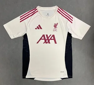 2025/2026 Liverpool Training Suit off white Football Jersey 1:1 Thai quality