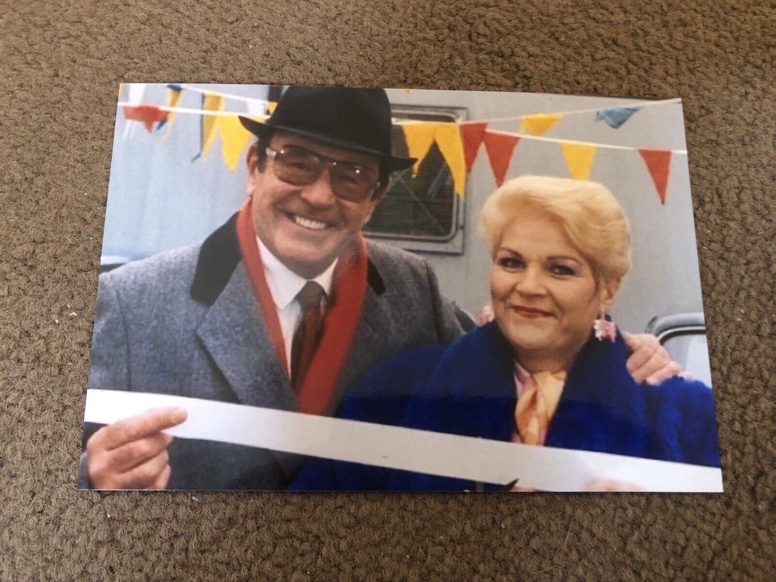 PAM ST CLEMENT & MIKE REID (EASTENDERS) UNSIGNED Photo Poster painting- 6x4”