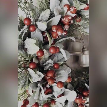 [🌲Christmas Special Price] 💖Holiday wreaths with berries and bells-mysite-Adracos