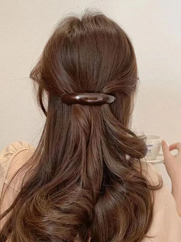 Geometric Solid Color Hair Clips