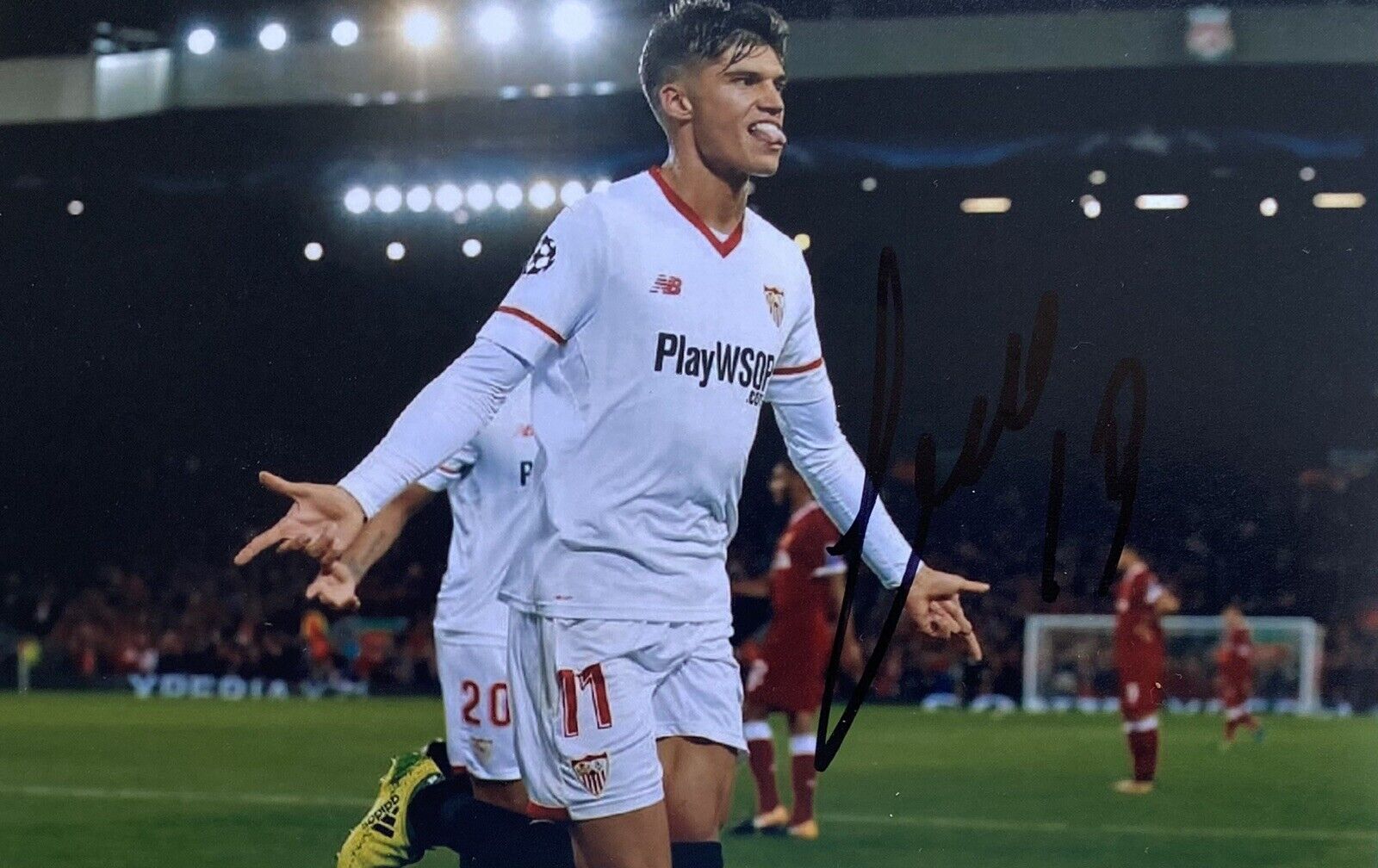 Joaquin Correa Genuine Hand Signed Sevilla 6X4 Photo Poster painting