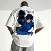 Unisex Football Anime T-Shirt With Blue Graphic Design by Inlyline