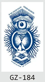 Temporary Waterproof Tattoos Stickers Navigator Compass Totem Flower Juice Ink Men Women Girl Chest Arm Fake Tatoo Drop Shipping