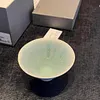 Japanese ceramic cup, haku lotus leaf drinking cup, tea, coffee, milk mug