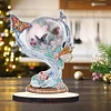 DIY Butterfly Crystal Ball Diamond Painting Single-sided Wooden Desktop Ornaments