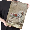 Wooden Horse - Vintage Metal Signs(12*16Inch) - Horse