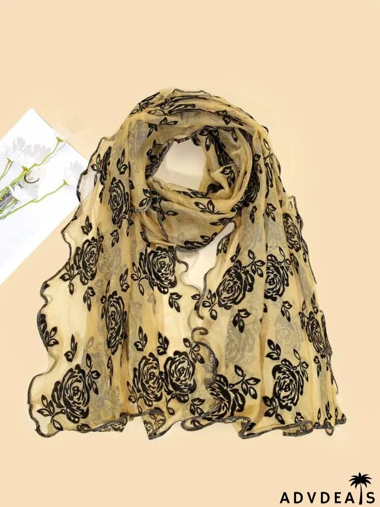 Flower Pattern Scarf