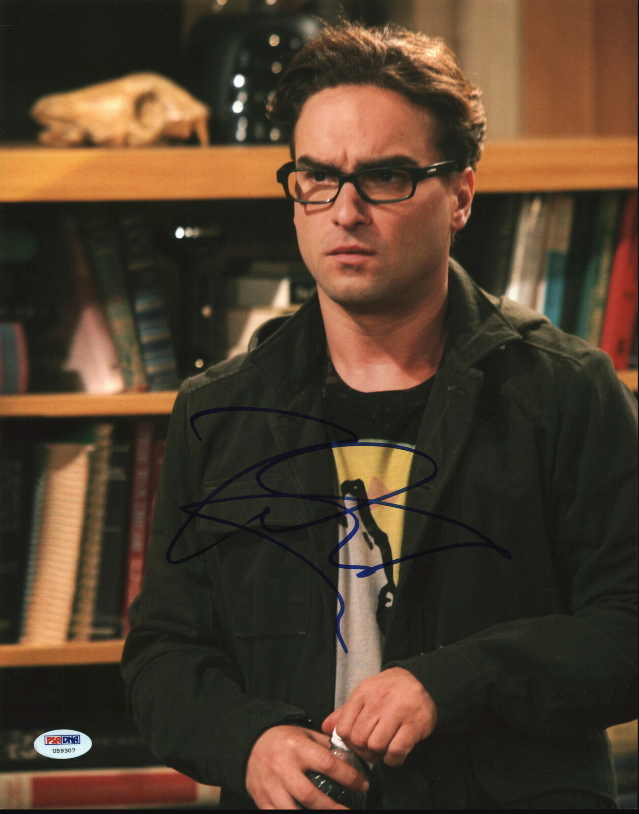 Johnny Galecki The Big Bang Theory Authentic Signed 11x14 Photo Poster painting PSA/DNA #U59307