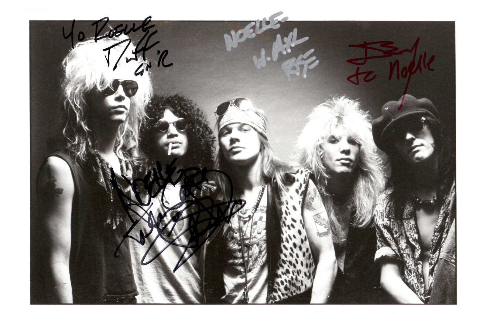 Guns N' Roses Signed A4 Photo Poster painting Print Autograph Music And Band