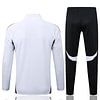 Joyfball 2025/2026 Kids Size Liverpool Long Zipped Jacket White Soccer Jersey 1:1 Thai Quality 