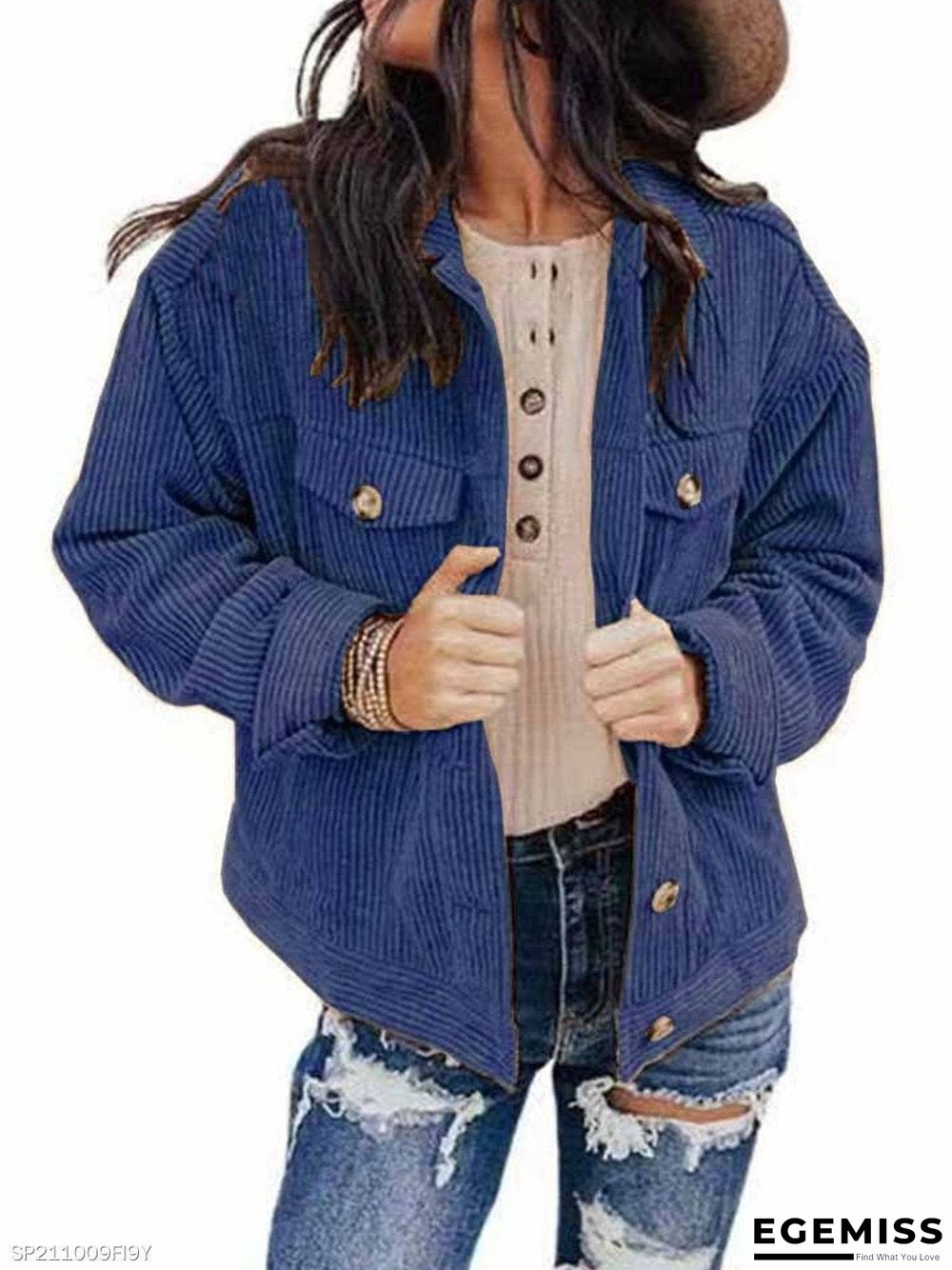 Fall/Winter Solid Color Loose Jacket | EGEMISS