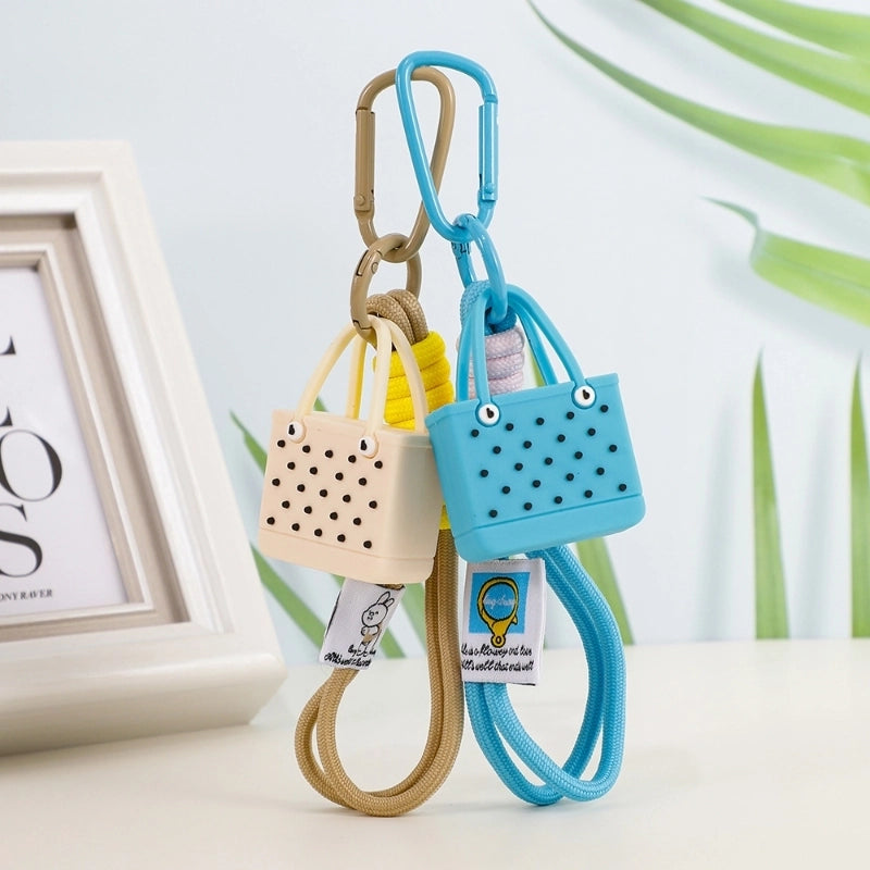Cute Bag Plastic Women's Keychain