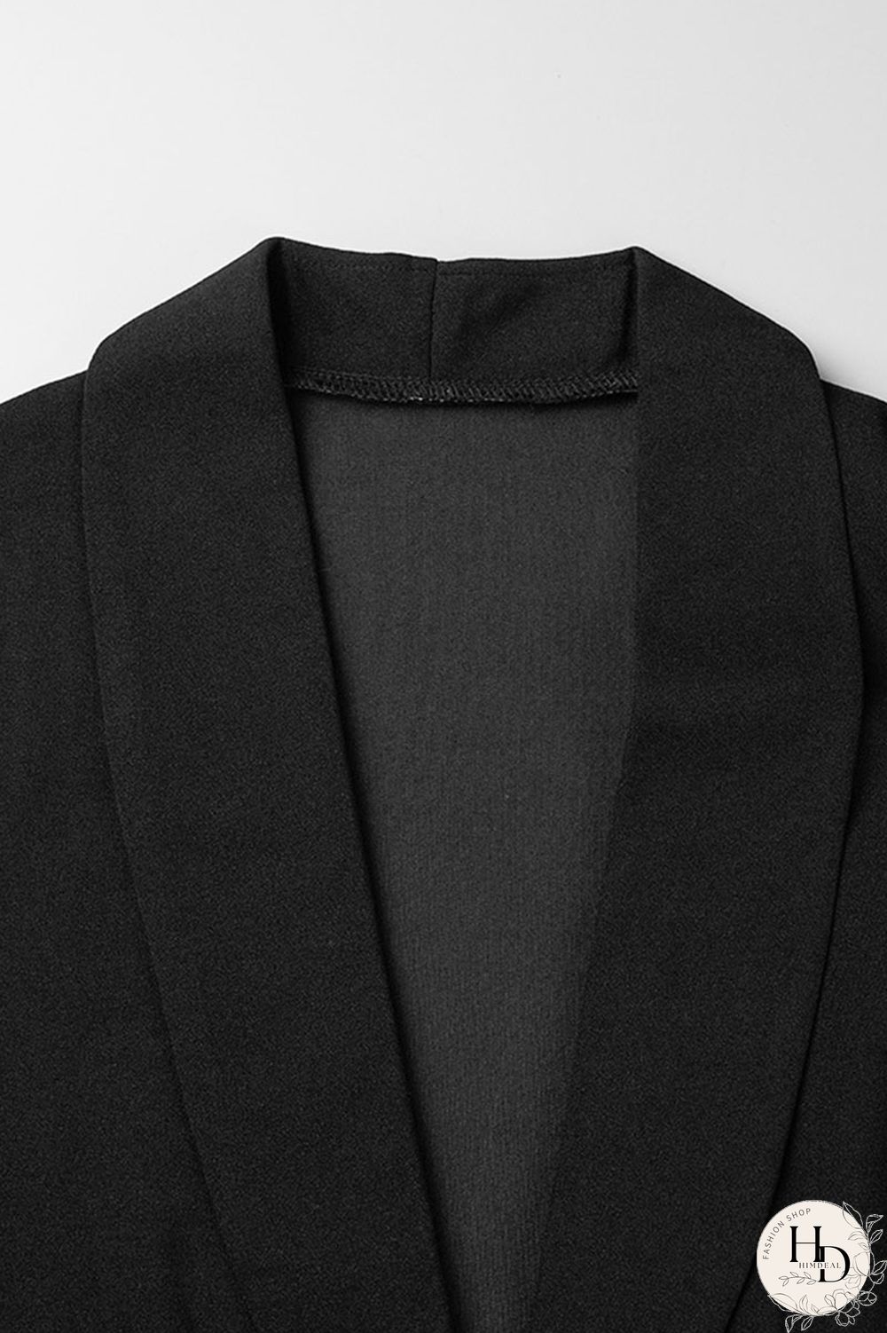 Black Casual Solid Patchwork Buttons Feathers Turn-back Collar Outerwear