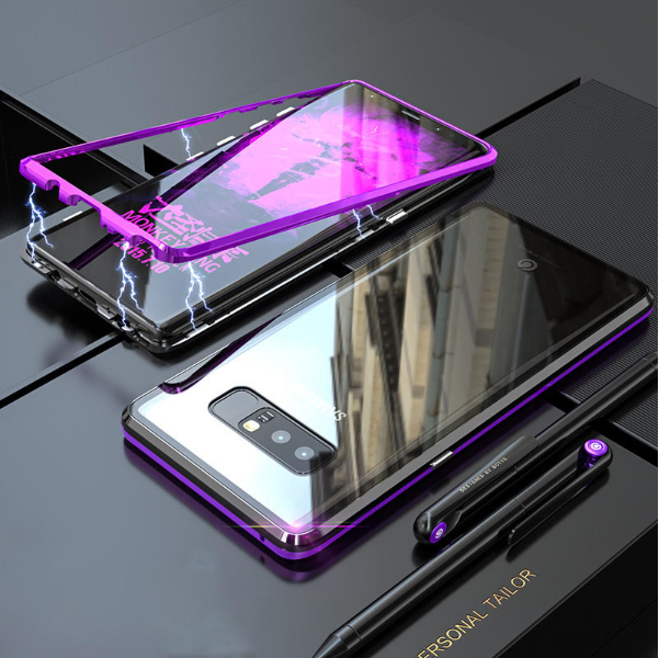 Magnetic Adsorption Transparent Tempered Glass Two side Glass Cover Phone Case For Samsung Note8/Note9/S8/S8Plus/S9/S9Plus/S10E/S10/S10Plus