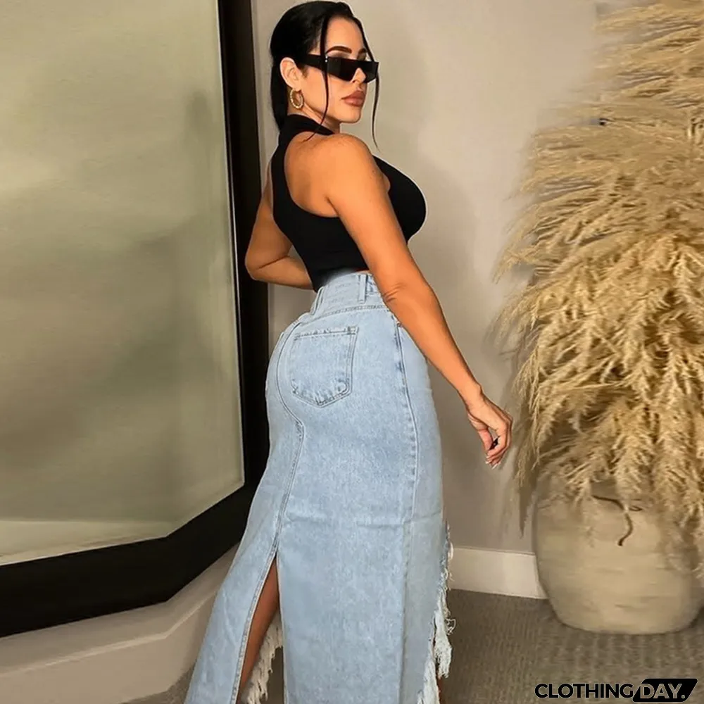 Summer Hot Style Skinny Denim Skirt