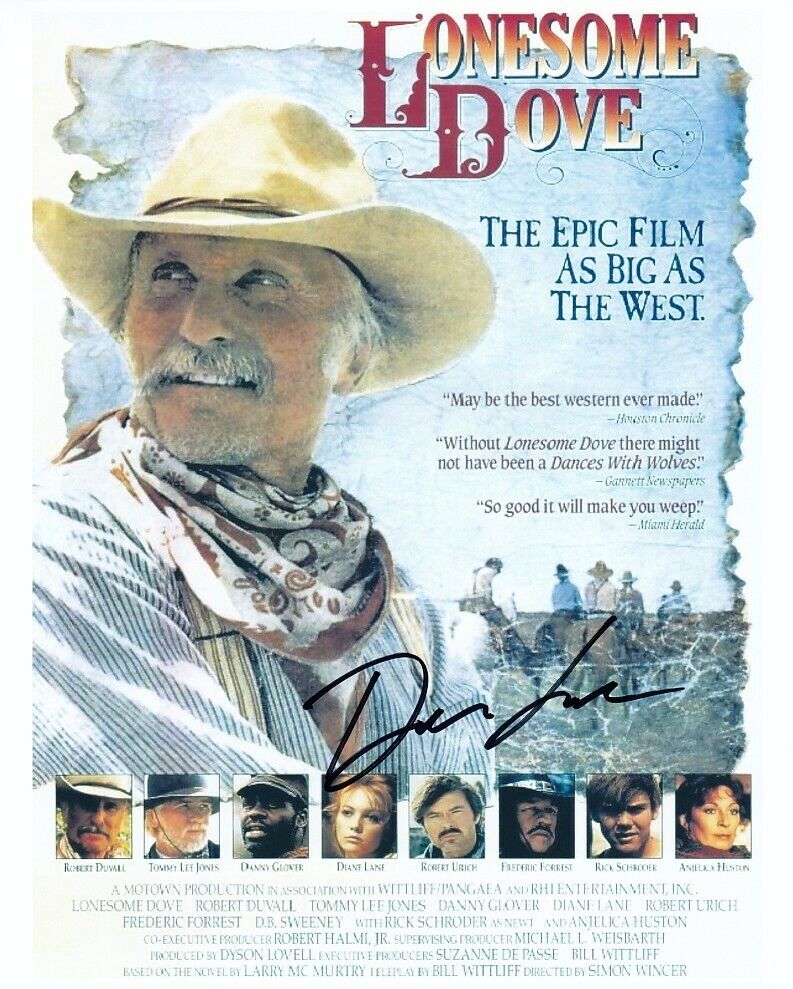 DIANE LANE signed LONESOME DOVE color 8x10 w/ coa CLASSIC WESTERN MINI-POSTER