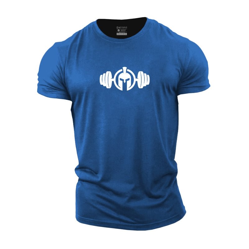 Cotton Sparta Dumbbell Graphic T-shirts tacday