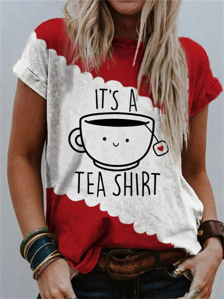 It's A Tea Shirt Funny Puns Tie Dye T Shirt