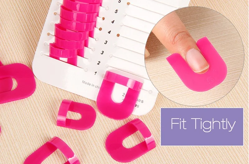 26Pc Nail Polish Shield Clip French Nail Art Manicure Stickers Tips Finger Cover Protector Plastic Case Salon Tools Set 2016 New