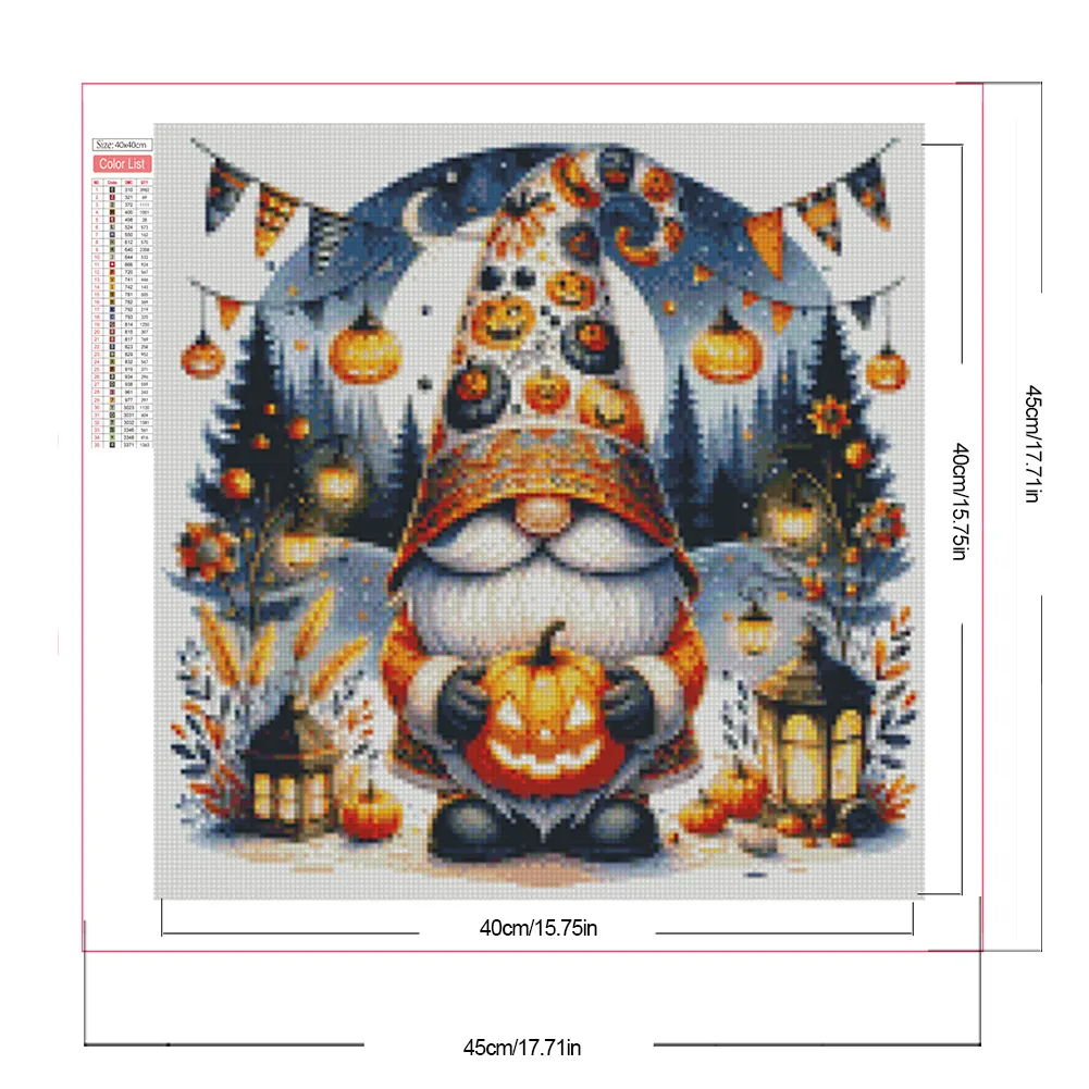 Partial AB Diamond Painting - Full Round Drill - Halloween Goblin(Canvas|45*45cm)