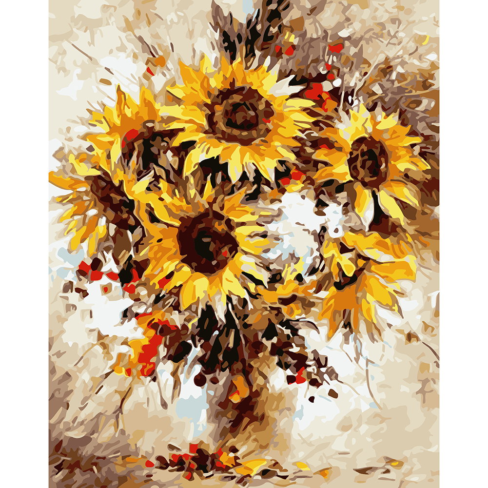 

30*40cm - Painting By Numbers - Sunflower, 501 Original