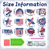 12pcs DIY Diamond Painting American Flag Refrigerator Magnets
