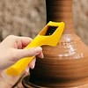 Ceramic File Pottery Tool with Cleaning Brush Clay Tool Hand Rasp Shaver Tool