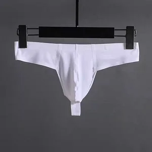 Mens Sexy Seamless Ice Silk Thongs