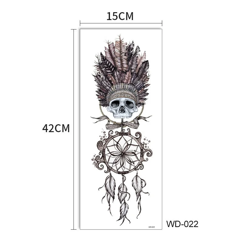 Full arm tattoo stickers simulation waterproof sweat flower arm men and women arm disposable tattoo stickers cross-border