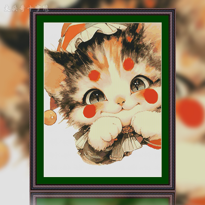 [ZZ6463-Circus Kitten]  Painting Fairy Cross Stitch