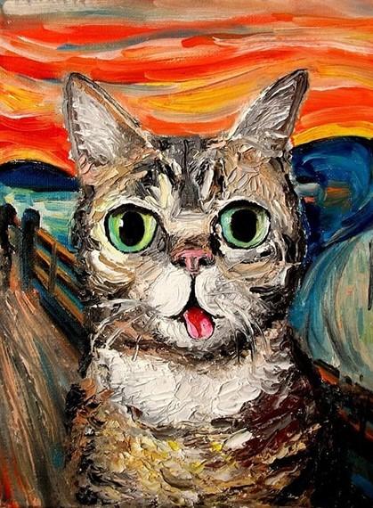 

Scream Cat – Paint By Numbers - 40*50CM, 501 Original
