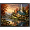 Village Church-11CT Stamped Cross Stitch 50*40cm tapestrymarket