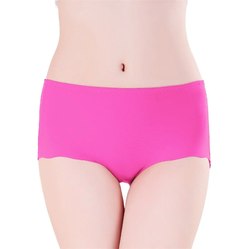 100KG Girls Panties Ice Silk Lingerie Elastic Briefs Underpant трусы Female Special For You Breathable Underwear трусы женские