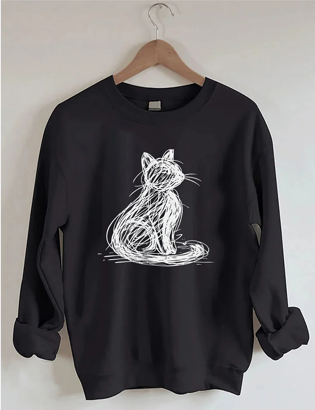 Abstract Cat Sweatshirt