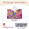 (24cm)Diamond Art Tissue Box DIY PU Napkin Cover for Home Decoration(Bird)