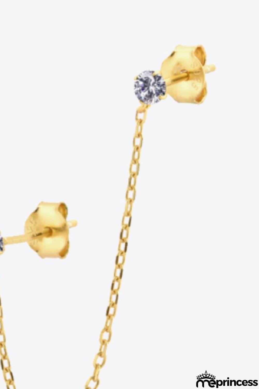 925 Sterling Silver Single Double-Piercing Earring