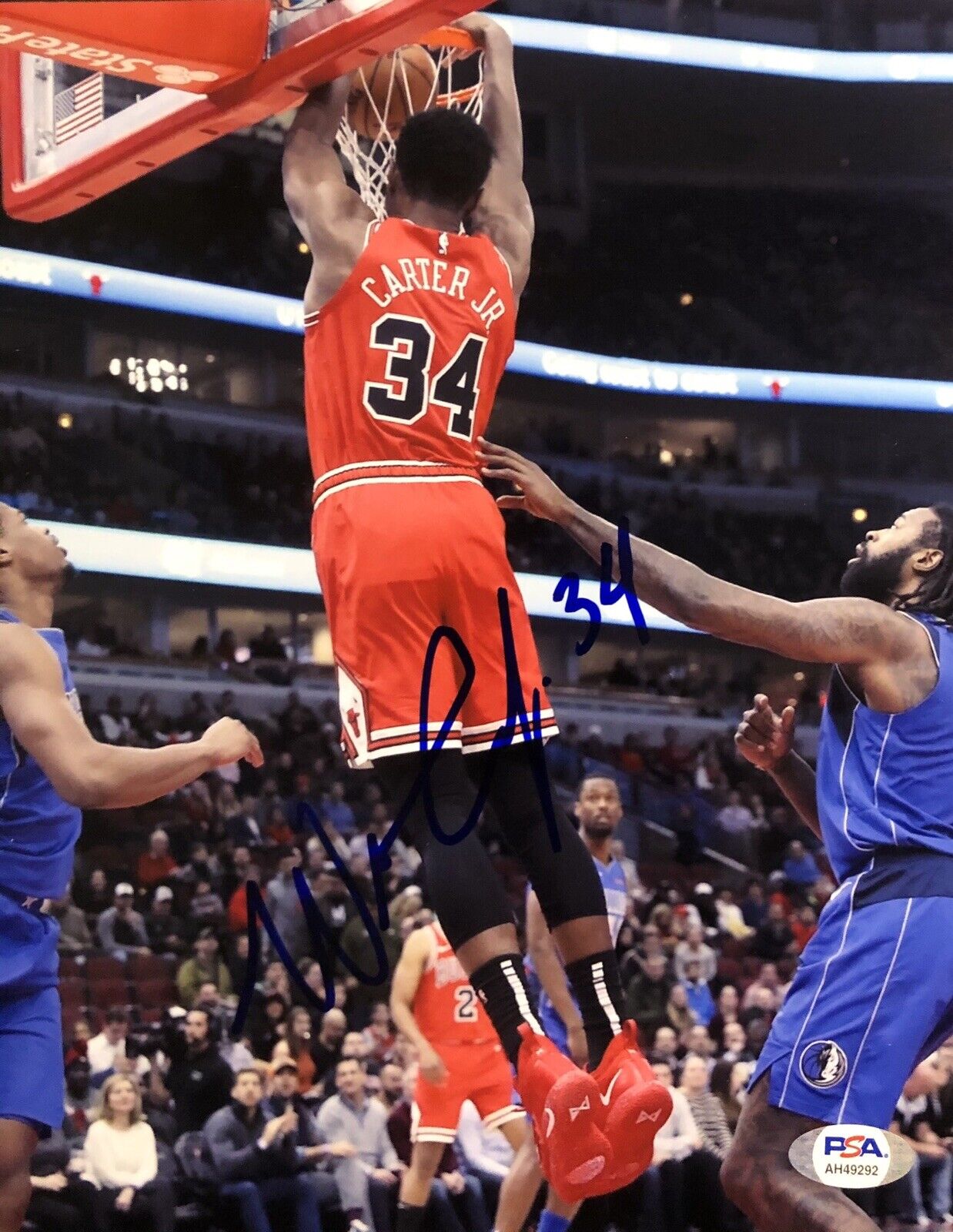 Wendell Carter Jr Signed Autographed Chicago Bulls 8x10 Photo Poster painting Psa/Dna