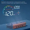 Universal Car HUD On-BD GPS Head Up Display with Speed RMP Water Temperature Overspeed Alarm Digital Speedometer Works for Most Cars