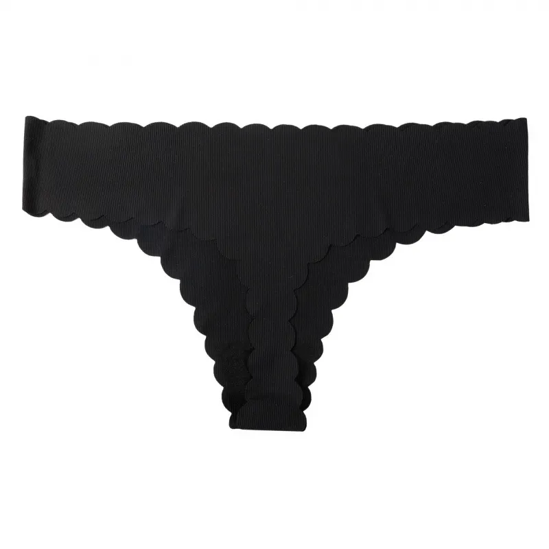 Uveng Uveng Lady One-Thick Thread Wave Side Cotton Crotch Low-Waist Bikini Trousers Woman