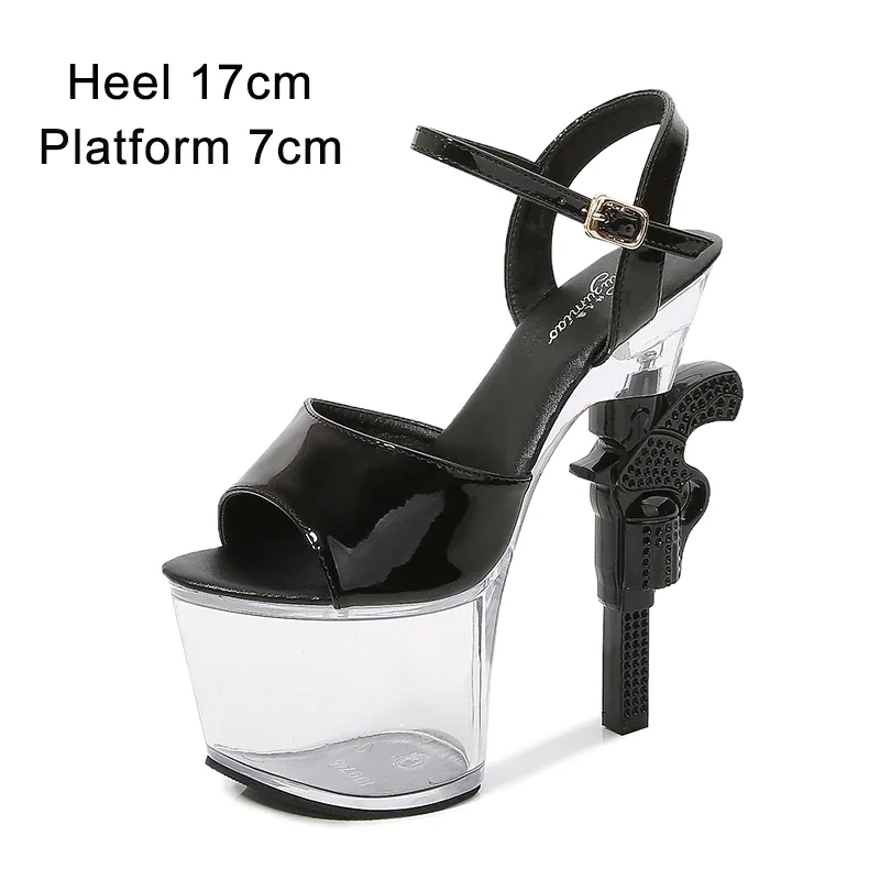 Qengg Stripper Shoes Pole Dance High Heels Sexy Women Shoes Transparent Sandals Women Wedding Dress 2020 Pistol Heel  Female Sandals