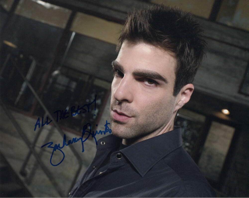 ZACHARY QUINTO SIGNED AUTOGRAPH 8X10 Photo Poster painting - RARE FULL SIGNATURE! STAR TREK STUD