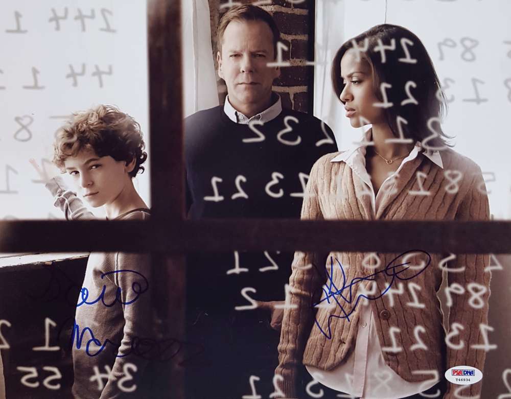 Kiefer Sutherland David Mazouz Signed Touch 11x14 Photo Poster painting PSA/DNA T46934