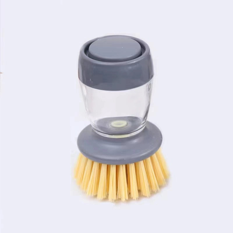 Direct Automatic Liquid Brush Head Pot Bowl Cleaning Brush Press Liquid Sponge Cleaning Brush Household Wash Pot Brush