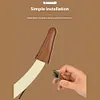 Leather Bow Tip Protector Bow Limb Guard Portable for Recurve Bow (Light Brown)