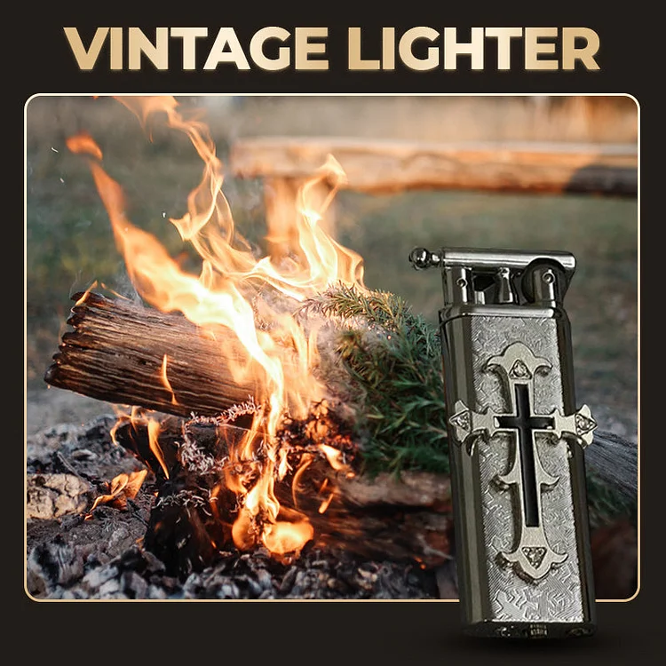 💖HOT SALE 50% OFF💖 Vintage Stylish Cross Design Lighter