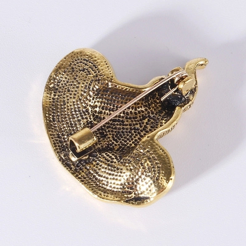 Retro Roman Style Pin Hat Alloy Inlay Zircon Women’s Brooches