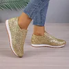 Gioiacombo&trade; Sneaker casual traspiranti con paillettes alla moda da donna